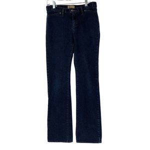 Womens Sz 8 US Army 1st Infantry Division Blue Jeans Dark Denim Boot Cut 3022